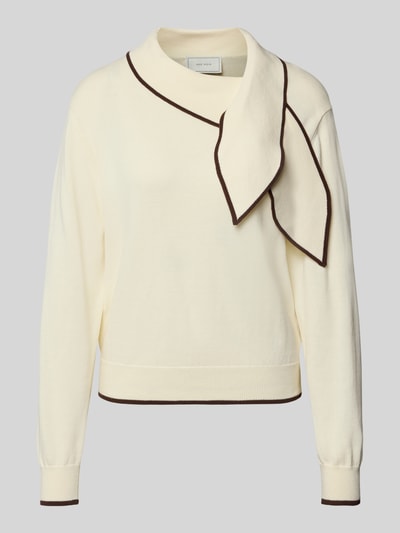 Neo Noir Strickpullover mit Schluppe Modell 'Sylena' Beige 1