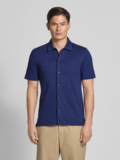 Tommy Hilfiger Regular Fit Freizeithemd mit Mesh-Struktur Marine 4