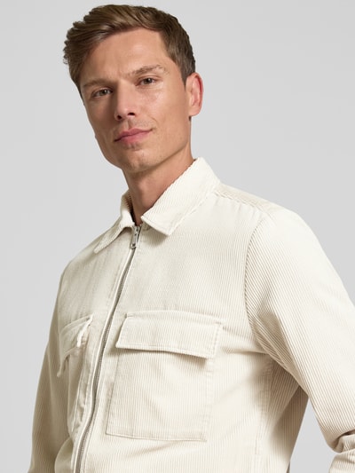 Marc O'Polo Regular Fit Hemdjacke aus reiner Baumwolle Beige 3