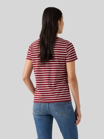 Levi's® Regular Fit T-Shirt aus reiner Baumwolle Bordeaux 5