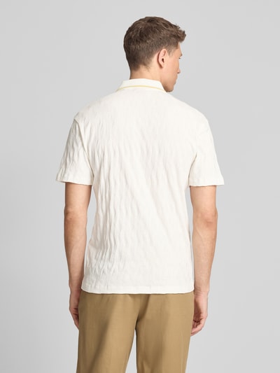 HUGO Regular Fit Poloshirt aus reiner Baumwolle Modell 'DUNIK' Offwhite 5