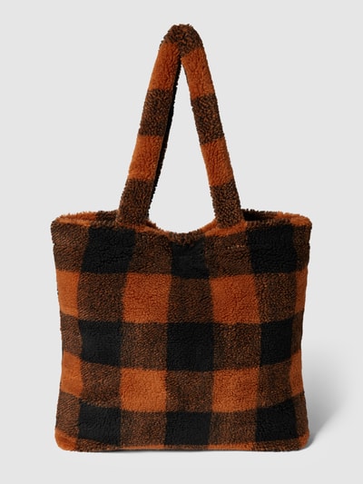 WOUF Shopper mit Allover-Muster Modell 'Brownie' Cognac 4