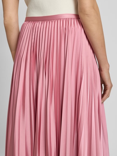 Lauren Ralph Lauren Knielanger Plisseerock aus Satin Modell 'SUZU' Altrosa 3
