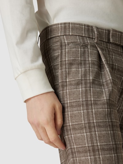 Cinque Chino mit Tartan-Karo Modell 'Sapo' Taupe 3