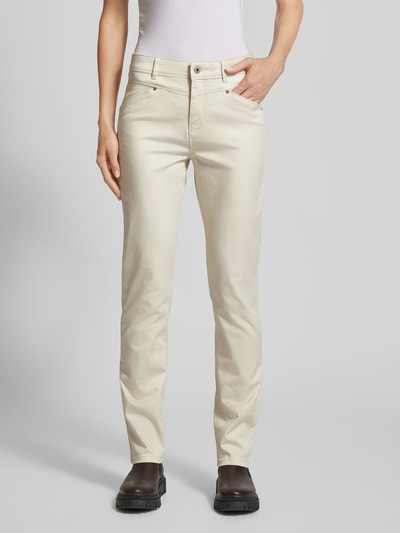 Christian Berg Woman Slim fit broek met steekzakken Zand - 4