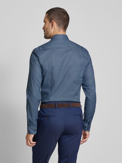 Jake*s Slim Fit Business-Hemd mit extra langen Ärmeln Marine 5