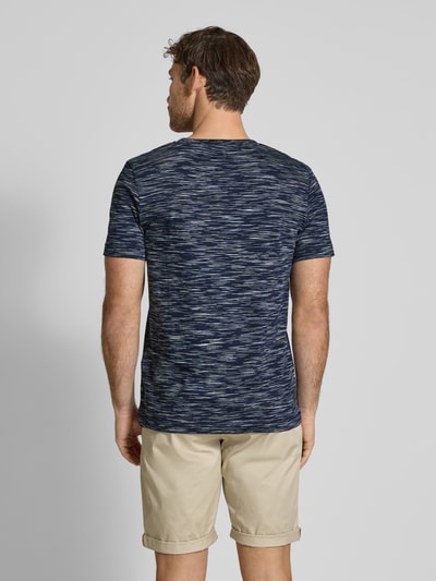 Tom Tailor T-shirt o kroju regular fit z czystej bawełny Ciemnoniebieski 5