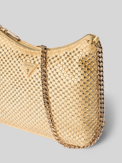 Guess Torba na ramię z detalem z logo model ‘ZALINA’ Złoty 3