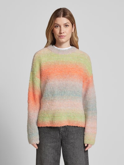 JAKE*S STUDIO WOMAN Gebreide pullover met ronde hals Donkeroranje - 4