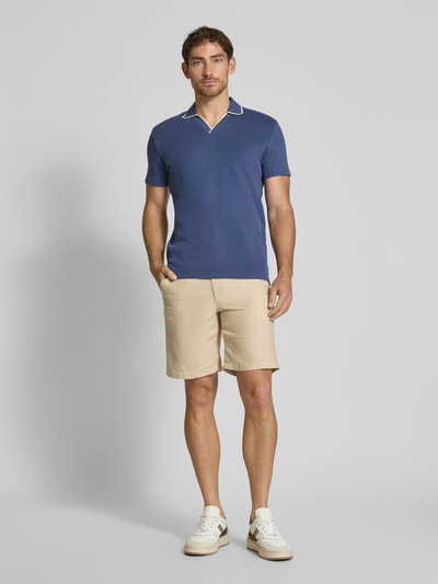 SELECTED HOMME Regular Fit Shorts aus Baumwoll-Leinen-Mix Beige 1