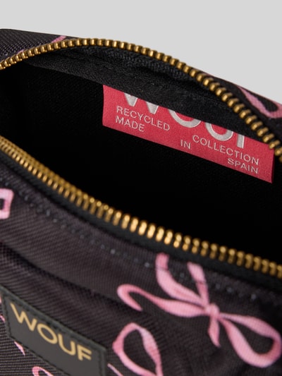 WOUF Make-uptasje met labelpatch, model 'Juliette' Zwart - 3
