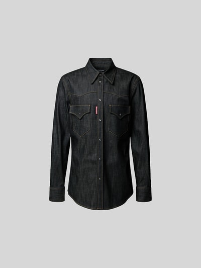 Dsquared2 Freizeithemd mit Knopfleiste Black 2