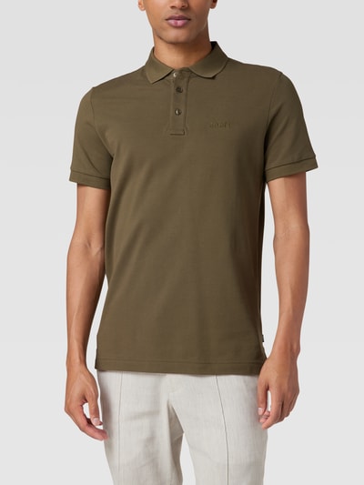 JOOP! Collection Poloshirt mit Label-Stitching Gruen 4