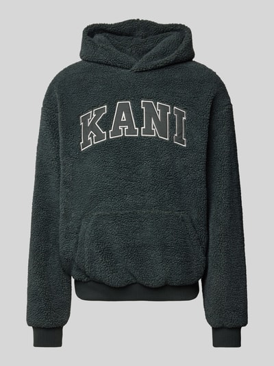 KARL KANI Hoodie met labelpatches Antraciet - 2