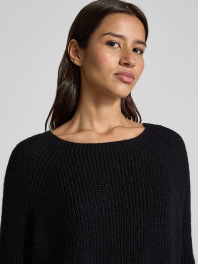 Weekend Max Mara Regular Fit Strickpullover mit Woll-Anteil Modell 'XENO' Black 3