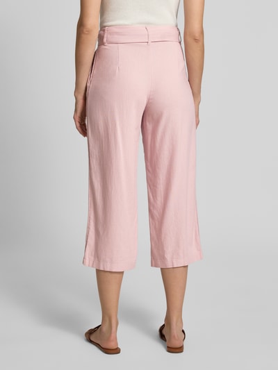 Only Regular Fit Culotte aus Viskose-Leinen-Mix Modell 'CARO' Rosa 5