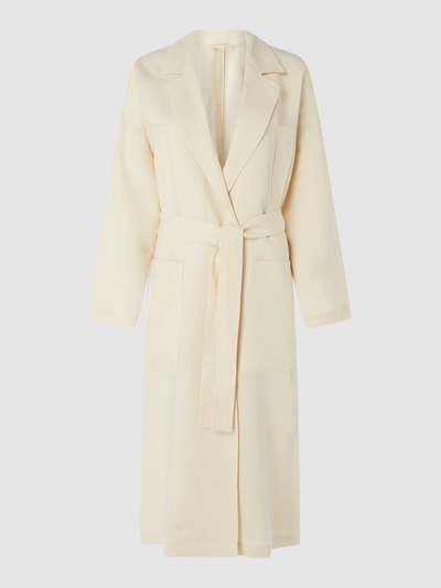 Max Mara Studio Mantel aus Leinen Offwhite 1