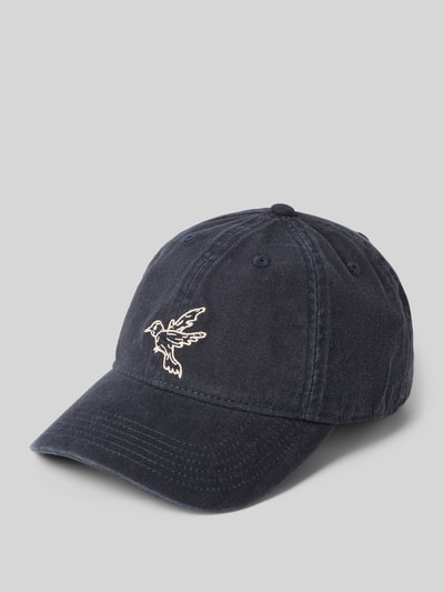 Forét Cap aus reiner Baumwolle mit Logo-Stickerei Dunkelblau 1