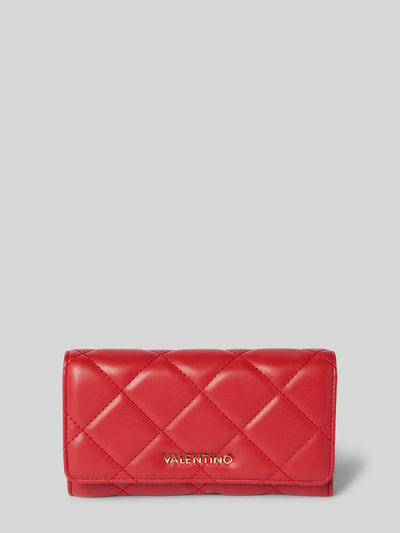 VALENTINO BAGS Portemonnaie mit Ziernähten Modell 'OCARINA' Rot 1