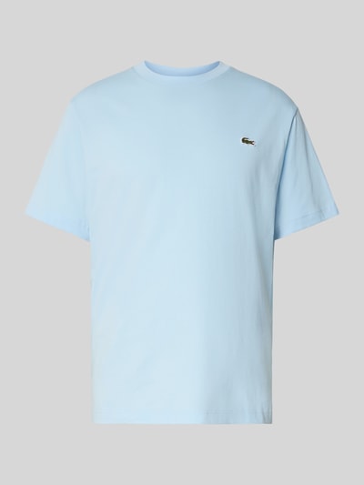Lacoste Regular Fit T-Shirt aus reiner Baumwolle Hellblau 2