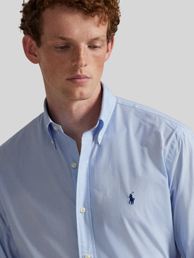 Polo Ralph Lauren Slim Fit Freizeithemd aus reiner Baumwolle Bleu 3
