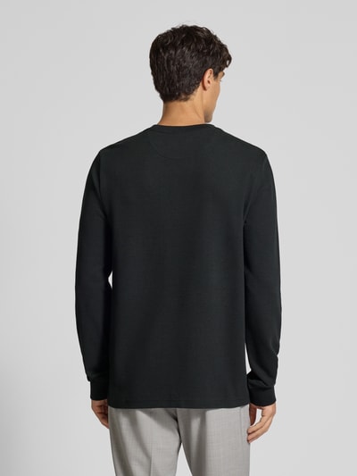 Christian Berg Men Pullover met labelpatch Zwart - 5
