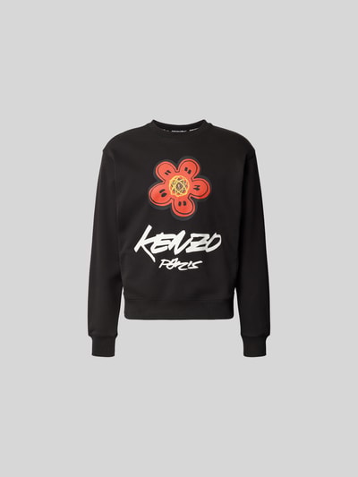 Kenzo Regular Fit Pullover mit Logo-Print Black 2