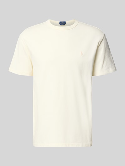 Polo Ralph Lauren Classic fit T-shirt met labelstitching Offwhite - 2