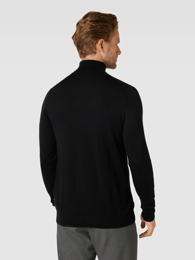 Matinique Rollkragenpullover mit Label-Detail Modell 'parcusman' Black 5