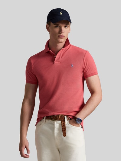 Polo Ralph Lauren Koszulka polo z czystej bawełny o kroju slim fit Brudnoróżowy 4