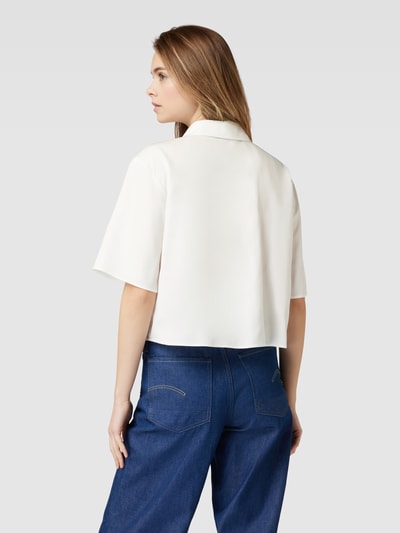 Marc O'Polo Denim Bluse mit 1/2-Arm Offwhite 5