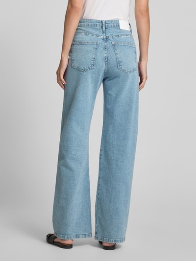 OPUS Jeansy z szeroką nogawką i wpuszczanymi kieszeniami model ‘Mivy fresh’ Jeansowy niebieski 5