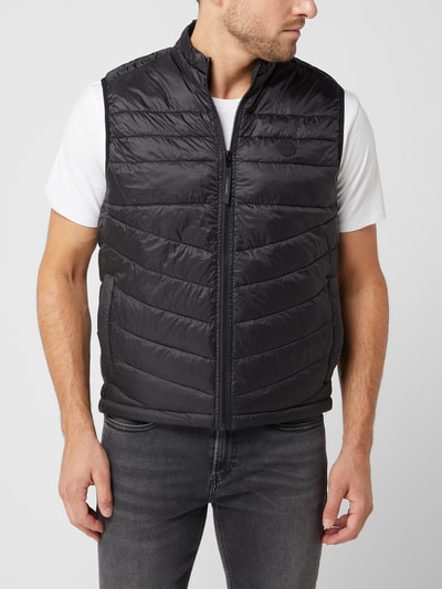 Jack & Jones Bodywarmer met opstaande kraag, model 'Hero' Zwart - 4