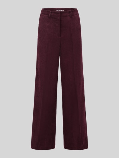 CAMBIO Relaxed Fit Cordhose seitliche Eingrifftaschen 'ALEXIS' Pflaume 2