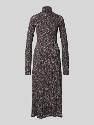 Rabanne Abendkleid mit Ringdetail am Ausschnitt Blau 1