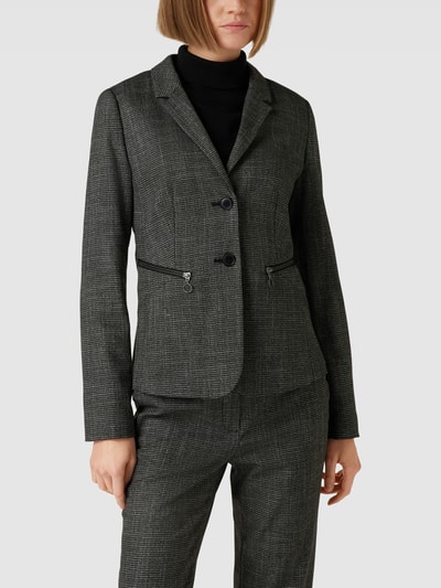 Betty Barclay Blazer mit Hahnentrittmuster Dunkelgrau 4