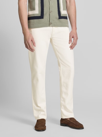 GUESS Straight Leg Jeans im 5-Pocket-Design Modell 'ANGELS' Weiss 4