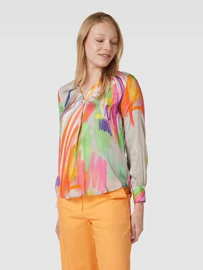 Emily Van den Bergh Blouseshirt van viscose met all-over motief Zilver - 4