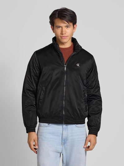 Calvin Klein Jeans Bomberjack met logoprint Zwart - 4