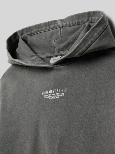 s.Oliver RED LABEL Oversized hoodie van katoenmix Grafiet - 2