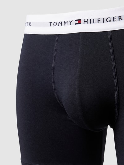 Tommy Hilfiger Obcisłe bokserki z elastycznym pasem w zestawie 3 szt. Granatowy 2