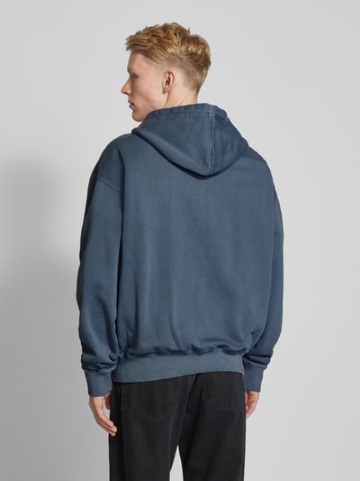 Pegador Oversized Sweatjacke mit Label-Stitching Rauchblau 5