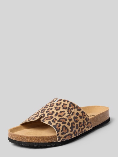 Tamaris Pantoletten in Wildleder Optik Beige 1