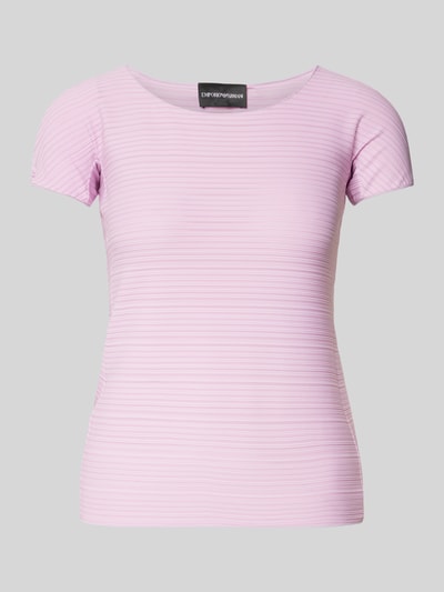 Emporio Armani T-Shirt mit Rundhalsausschnitt Pink 1