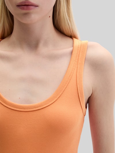 Marc O'Polo Top o kroju regular fit z mieszanki bawełny Pomarańczowy 3