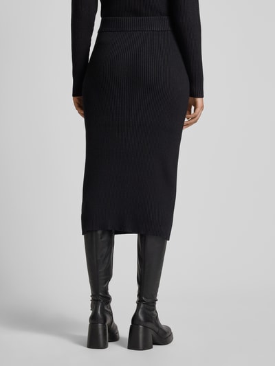 Soyaconcept Midirok in riblook, model 'KANITA' Zwart - 5