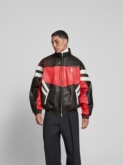 VETEMENTS Lederjacke mit Stehkragen Black 4