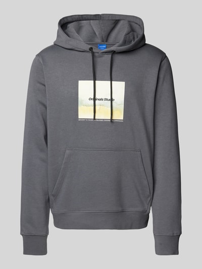 Jack & Jones Hoodie met motiefprint, model 'VESTERBRO NEWTON' Antraciet - 2