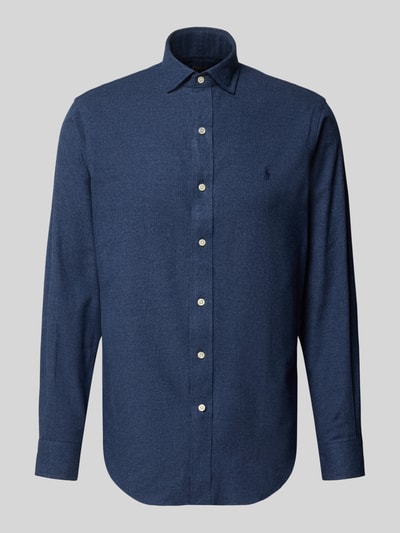 Polo Ralph Lauren Koszula casualowa o kroju custom fit z wyhaftowanym logo Ciemnoniebieski 2