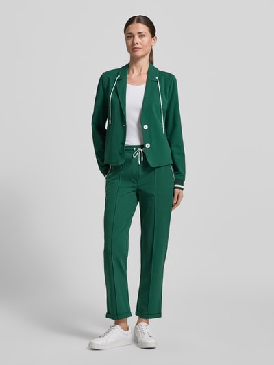 Marc Cain Straight Fit Stoffhose mit Ziernähten Gruen 1